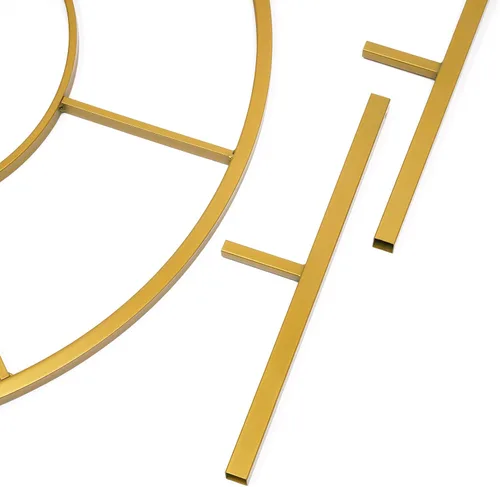 Vista 7 de Arco de boda de metal dorado de 6.56 pies, telón de fondo de jardín, accesorio de fiesta de cumpleaños