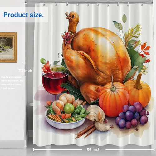 Vista 818 de Shrahala Father and Child Embracing No Hooks Shower Curtain with Snap in Liner Set, Tender Moment Captured Bathroom Décor Polyester Fiber Waterproof