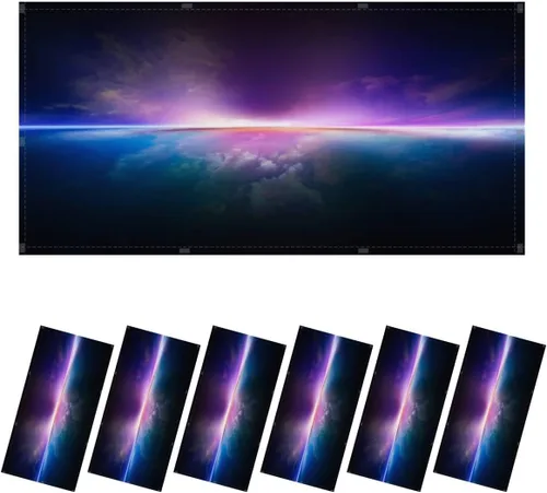 Vista 29 de Paquete de 6 cubiertas de luz fluorescente para luz de techo, filtros de luz de estrellas para aula, oficina, hogar, cubierta de luz magnética