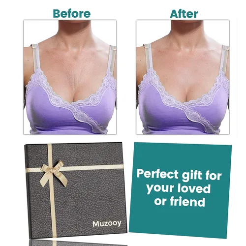 Vista 4 de Paquete de 4 almohadillas antiarrugas para el pecho, parches de silicona antiarrugas, parches de silicona reutilizables y 100% de grado médico