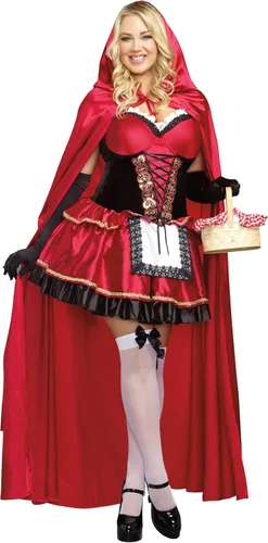 Dreamgirl - Disfraz de Caperucita Roja, talla grande