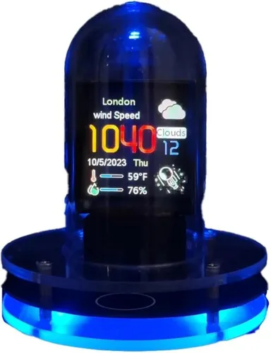 Reloj de tubo Cyberpunk Nixie: WiFi inteligente, pantalla digital RGB, calendario, clima, iluminación personalizable y visualización de imágenes!