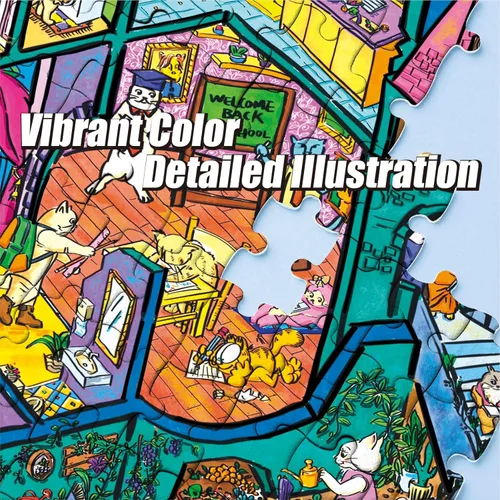 Vista 6 de Antelope - Rompecabezas de 1000 piezas para adultos, rompecabezas de castillo de gato de 1000 piezas, alta resolución, acabado mate, bordes suaves