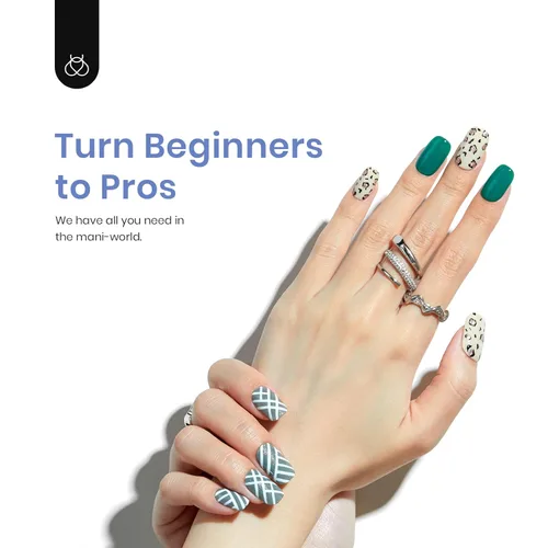 Vista 4 de Beetles - Kit de extensión de uñas de gel corto ovalado rápido, gel pegamento para uñas 5 en 1 capa base con puntas de uñas de gel mate pregrabadas