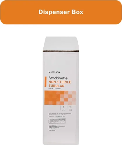 Vista 5 de McKesson Medias tubulares, vendaje de compresión de algodón bajo fundido, no estéril, 8 pulgadas x 25 yardas, 1 unidad, 1 paquete