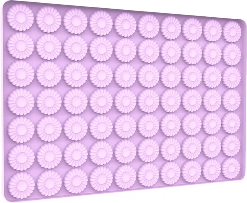 Moldes de silicona de chocolate con forma de margarita, moldes de caramelo de goma para decoraciones de pastel, molde de silicona para fondant con