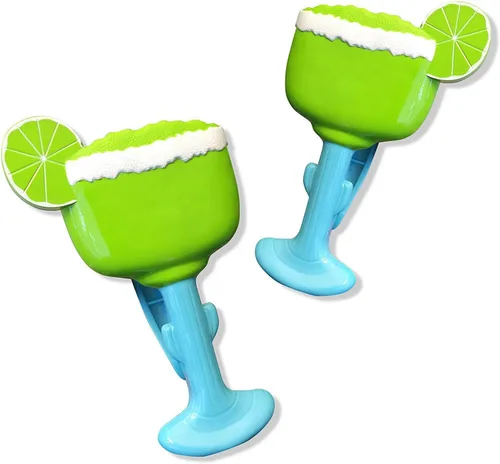 Vista 8 de O2COOL Bocaclips - Pinzas para toallas de playa para sillas de playa, accesorios para patio y piscina - (Chanclas) 2