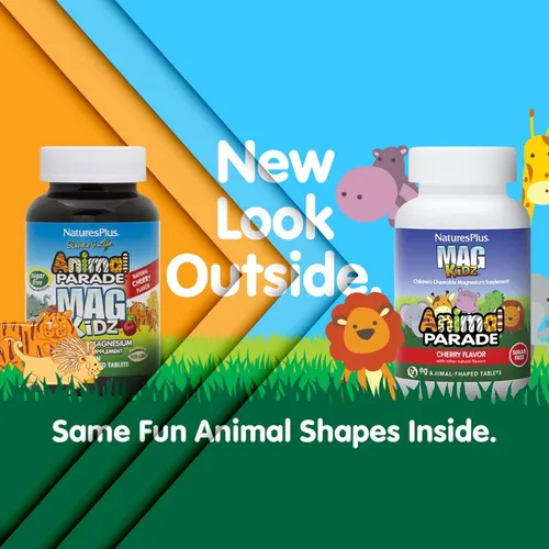 Vista 2 de Natures Plus - 90 Masticables Animal Parade MagKidz – Libre de azúcar, 1, 90
