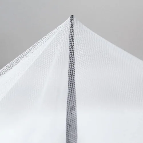 Vista 6 de Mosquitera de 4 Esquinas de Encaje de Princesa para Cama con Dosel, Malla de Tamaños Completos, Ropa de Cama Azul, Decoración del Hogar, Tiendas