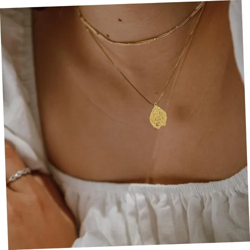 Vista 5 de EXCEART Dijes de flores colgantes de bricolaje 10 piezas de base colgante hueca chapada en 24 quilates para accesorios de fabricación de joyas