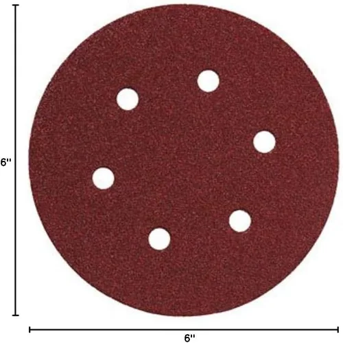 Vista 2 de Metabo 624022000 discos de lijado A100 de 6 pulgadas, paquete de 25