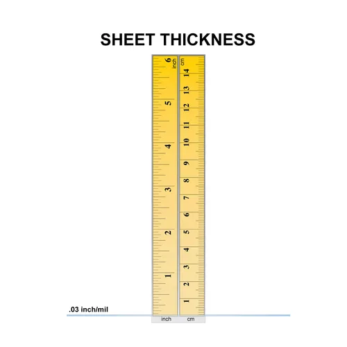 Vista 2 de Superior Graphic Supplies PETG - Láminas de plástico transparente de plexiglás de 12 x 18 pulgadas de grosor para bricolaje, proyectos de exhibición