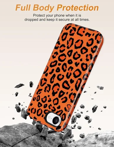 Vista 509 de Jusy Funda compatible con MagSafe con estampado de caparazón de tortuga marrón para iPhone 7/8/SE, cubierta protectora de TPU suave magnética