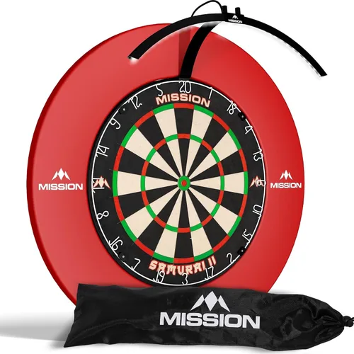 Mission Darts TOR100 Torus 100 | Tablero de Dardos LED Plegable Portátil Sistema de Iluminación de Viaje