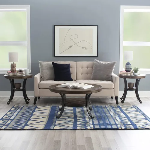 Vista 11 de Powell Muebles Franklin - Mesa auxiliar, pequeña, color marrón