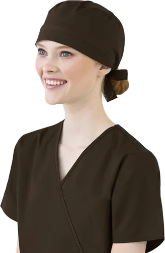 Vista 6 de WonderWink Gorra médica unisex Vino