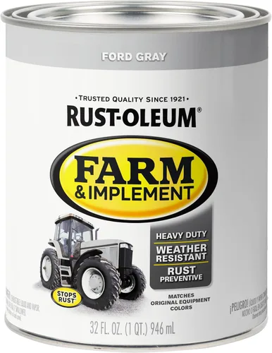Vista 24 de Rust-Oleum Farm & Implement 280176 - Pintura esmaltada, galón, naranja (Allis Chalmers Orange)