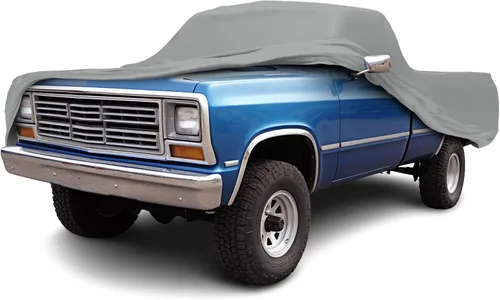 Car Covers Funda Weatherproof Max para Camión y Garantía Compatible con Dodge 1981-1983 Ram D100 Cabina Regular, 8' y Carcasa – Cubierta para