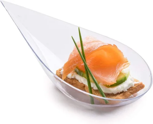 Vista 6 de Zappy - Mini cuchara para aperitivos/Cucharas para cata/Plato de postre asiático, 100 unidades, Negro