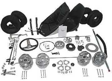 Kit Go Kart - Ruedas de aluminio de 6" (sin marco)