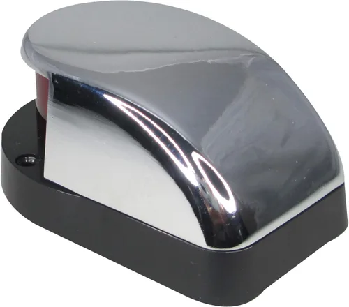 Vista 7 de Pactrade Marine Arco de luz de navegación con combinación de LED bicolor, color verde claro y rojo, montaje en superficie cromada para barco