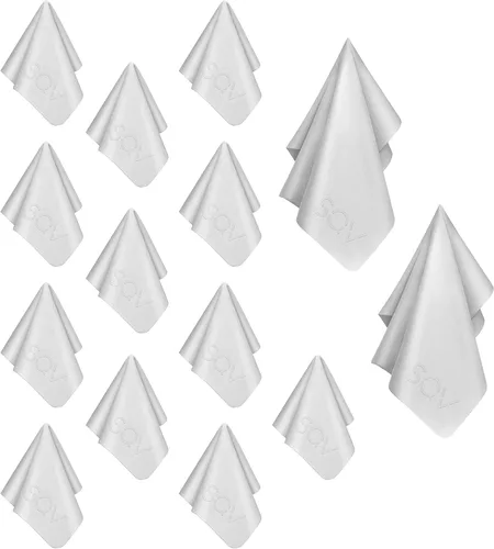 Paño de limpieza de microfibra de alta calidad, paño extrasuave como gamuza sin pelusa para anteojos y vidrio, compatible con iPad, iPhone,