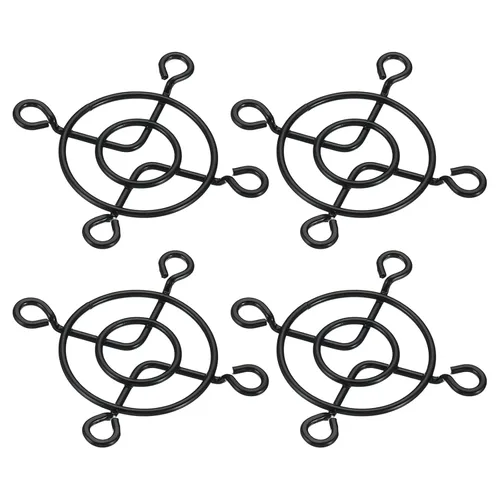 PATIKIL Parrilla para dedos de ventilador de 1.575 pulgadas, paquete de 4 protectores de rejilla de metal para ventiladores de escape de 1.57 x 1.57