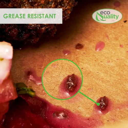 Vista 5 de EcoQuality Paquete de 25 recipientes de comida para llevar, caja de papel kraft marrón de 66 onzas, resistente a fugas y grasa, para el microondas