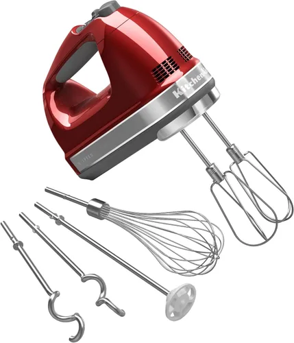 Vista 2 de KitchenAid Batidora de mano digital de 9 velocidades con accesorios para picadora de alimentos