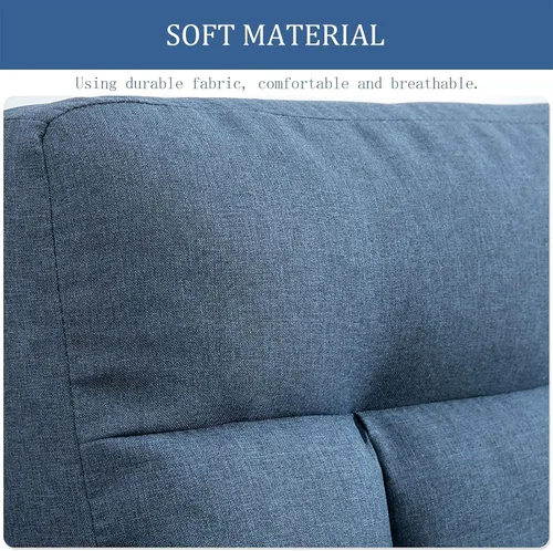 Vista 9 de FLOGUOR Silla de piso ajustable de 14 posiciones, tumbona para interiores, sofá plegable perezoso con reposabrazos y una almohada acolchada