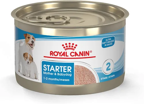 Royal Canin Size Health Nutrition Starter Mother & Babydog Mousse en Salsa Comida para Perros, 5.1 oz (Pack de 24)