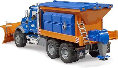 Vista 5 de Bruder Toys Mack Granite Servicio Invernal con Pala Quitanieves