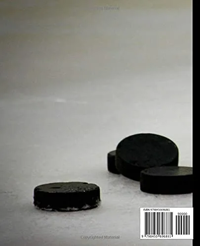 Vista 2 de Hockey Composition Notebook Standard College Ruled Book for Note Taking, Journaling, Essay Writing and More