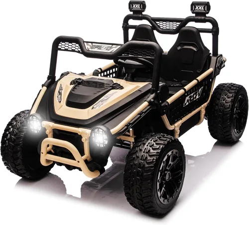 sopbost Vehículo de juguete de 24 V Premium con control remoto, 2 plazas, UTV para niños, 4WD, 4x4, vehículo eléctrico, con ruedas de neumáticos