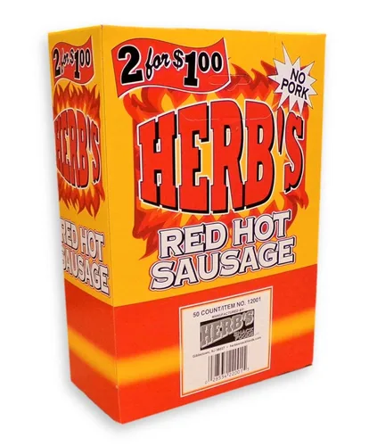 Vista 2 de Salchicha Roja Caliente de Hierba 50ct 2 por $1
