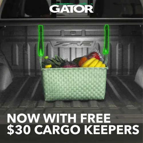Vista 5 de Gator Cubierta Tonneau suave de tres pliegues para caja de camioneta con correas de engranaje 61101 Se adapta a Chevy/GMC Silverado/Sierra