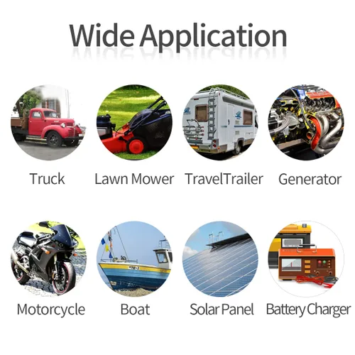 Vista 7 de ELFCULB Cable de Extensión de Enchufe SAE de Puerto de Pared Lateral de Alimentación 10AWG 2FT (0.6m) a Conectores SAE, con Fusible de 10A 15A 20A