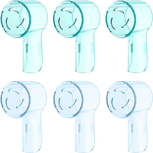 Vista 12 de Fundas para cepillos de dientes compatibles con cabezales de repuesto Oral B, se adapta a la serie iO Ultimate White, protector de cabezales