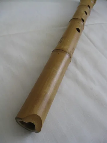 Vista 8 de 1.8 Matake Bamboo Shakuhachi D/F Instrumento pentatónico Zen Flauta de meditación