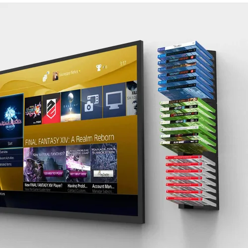 Vista 6 de Monzlteck Video Game Case Storage Wall Mount,Gaming Accessories