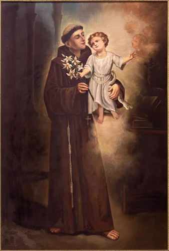Vista 5 de MEDALLA DE SAN ANTONIO DE PADUA CON JESÚS NIÑO - 100% HECHO EN ITALIA - MEDALAS DE LOS SANTOS PATRON