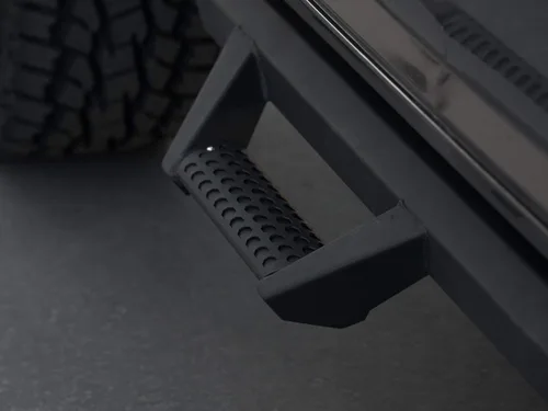 Vista 7 de Armordillo USA 7180017 AR Series - Estribos de barras de caída - Negro mate para Chevy Silverado 1500 Crew Cab 2007-2018