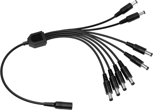 ZOSI Adaptador sistema de videovigilancia 12V 2A 100V-240V US adaptador CA a CD & cable divisor de 4-vías para CCTV para el hogar