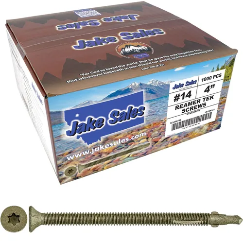 Vista 24 de Tornillos autoperforantes Reamer Tek Torx/Cabeza de estrella de madera a metal de 10x1-5/8 - para plataformas, remolques - cabeza de tornillo T-30