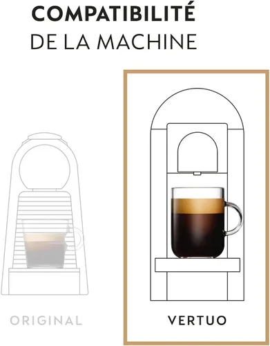 Vista 2 de European Version Nespresso Vertuoline, variedad intensa de café (7.7 onzas) Intenso, Stormio, Odacio, 30 cápsulas