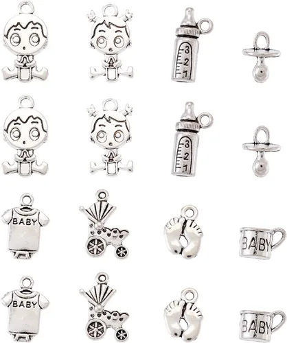 Vista 9 de Craftdady Colgantes de estilo tibetano con temática mixta antigua para la fabricación de joyas de bricolaje