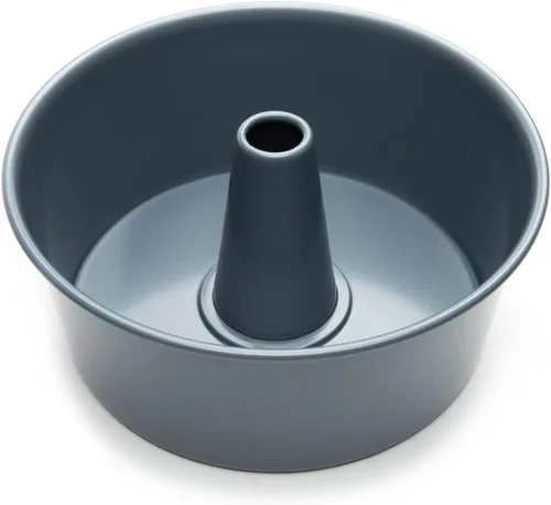 Vista 7 de Fox Run Molde antiadherente para pastel de ángel con parte inferior extraíble, 10 x 10 x 4.5 pulgadas, metálico