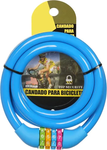 Vista 15 de Ainiv Cable de bloqueo de bicicleta de 25 pulgadas, antirrobo portátil de 4 dígitos, candados de cable, combinaciones reiniciables, bloqueo