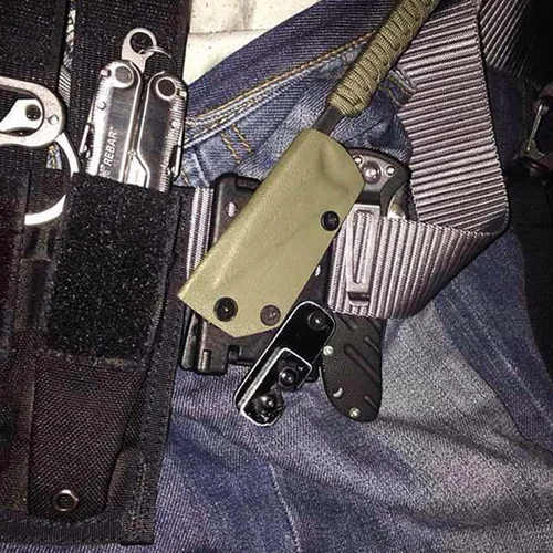 Vista 7 de Paquete de 1 clips tácticos para cinturón universales utilitarios EDC para cinturón al aire libre, lazos para camping, cuchillo de bloqueo