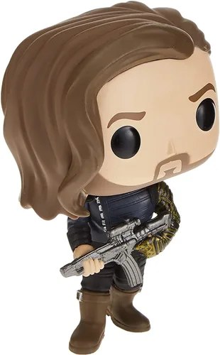 Vista 6 de POP Marvel: Avengers Infinity War - Bucky Barnes (Winter Soldier) Funko Pop! Figura de vinilo (paquete con funda protectora compatible con Pop Box)